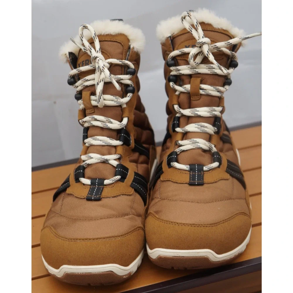 Xero Shoes Alpine Women's Waterproof Snow Boot Brown Faux Fur Lined Sz 10.5US - Picture 2 of 10